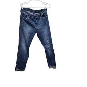 KUT From The Kloth Connie Skinny Jeans Raw Hem Size 12